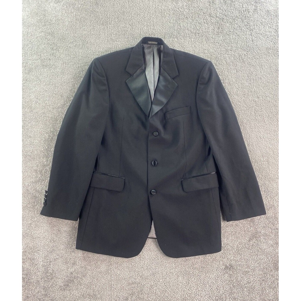Stafford Tuxedo Jacket 38 R Black Wool Luxury Formal Menswear Evening Wedding